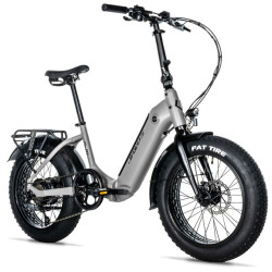 E-BIKE 20" CODY-4, FOLDING BIKE, SILVER MATT (REAR MOTOR)