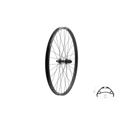Zapletené koleso zadné KLS ASESINO 30 DSC MS R, 27,5", black